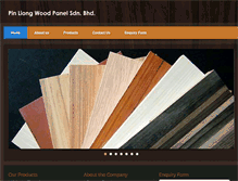 Tablet Screenshot of pinliongwoodpanel.com